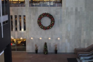 Wreath & Accessories in Lobby